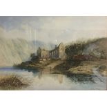 WILLIAM BENNETT, WATERCOLOUR 'Tintern Abbey', Circa 1865 and framed. (32cm x 46cm)