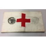 A WORLD WAR I FRENCH RED CROSS ARMBAND, 1916.