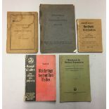 FIVE GERMAN MANUALS AND BOOKLETS. Condition: good