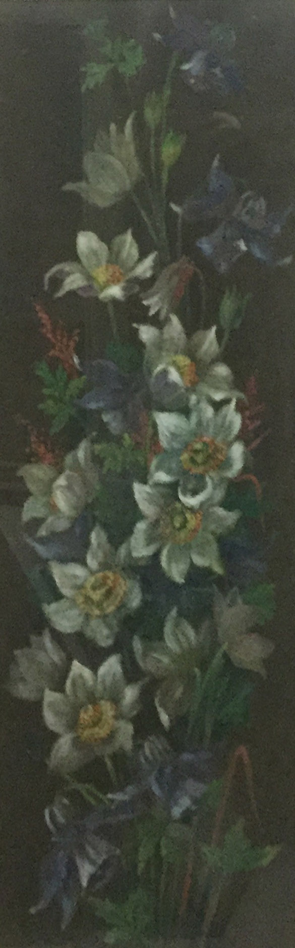 A PAIR OF HIGHLY DECORATIVE 20TH CENTURY SCHOOL OILS ON TEXTURED SURFACE Of summer hedgerow flowers,