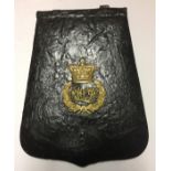 A ROYAL MID LOTHIAN YEOMANRY SABRETACHE. Condition: good, one suspender loop missing