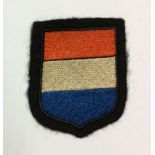 A DUTCH SS PATCH MADE FROM HEAVY WOOL CONSTRUCTION. Condition: very good