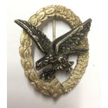 A GERMAN LUFTWAFFE RADIO OPERATORS BADGE Marked for Assmann. Condition: very good