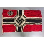 A 1941 KIEL FLAG Double sided. (35cm x 150cm) Condition: very good