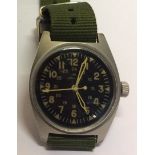 HAMILTON U.S. WRISTWATCH, 1972, VIETNAM ERA. Condition: in working order, new strap