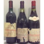 THREE BOTTLES OF VINTAGE RED WINE To include Château Corbin-Michotte,1981, Château Gris Premier