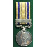 A SOUTH AFRICA MEDAL, 1877 - 1879 Clasp 1879, 632, PTE G. Dutton, 2nd Battalion, 4th Foot.
