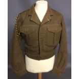 A ROYAL ARMY SERVICE CORPS 49 PATTERN BD BLOUSE With 56 London Divisional Flash. Condition: good