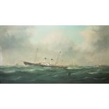 GEORGE MEARS, 1826 - 1906, OIL ON CANVAS Paddle Steamer Alexandra' off Brighton, gilt framed. (