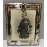 CARRS, A SILVER FRAMED VICTORIAN COLDSTREAMS GUARDS PORTRAIT FRAME.