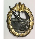 A GERMAN COASTAL ARTILLERY BADGE. Condition: very good