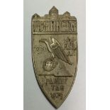 A GERMAN NURENBURGH WHITE METAL PLAQUE Marked 'F. Hoffstatter Bonn .800'. Condition: very good