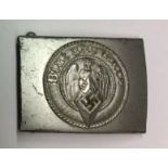 RZM 17 GES GESCH, A HITLER YOUTH STEEL BELT BUCKLE. Condition: in good order