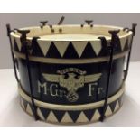 A NSSK DRUM With hand painted insignia. Condition: very good order