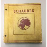 A WORLD WAR II GERMAN STAMP ALBUM. Condition: good, incomplete but with many stamps