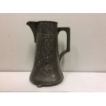THE UNIFICATION OF GERMANY, AN EARLY 20TH CENTURY PEWTER PRESENTATION JUG Decorated with the