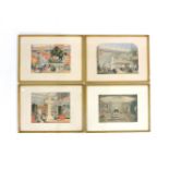 A set of ten colour lithographic prints, ofTHE GREAT EXHIBITIONframed,28.5 x 37cm