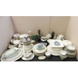 A large quantity of Victorian and later pottery, to include a Wedgwood part dinner service and a