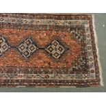 A Persian carpet runner