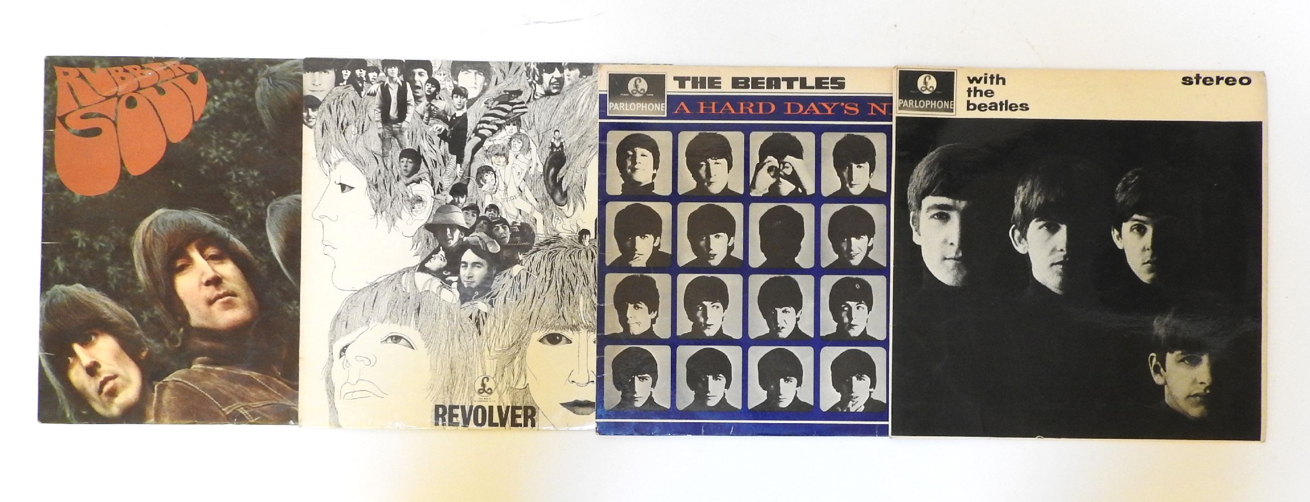 Seven Beatles LPs, including Sergeant Pepper, Rubber Soul, Revolver, Hard Days Night, With The - Image 2 of 3
