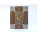 A late 19th century German silver mounted book cover