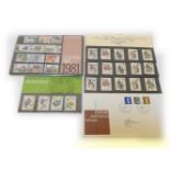 A quantity of mint presentation pack stamps and albums of first day covers, and collectors mint