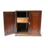 A small 19th century mahogany two door cabinet