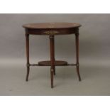 A late 19th century Florentine inlaid side table