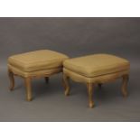 A pair of modern Ottoman stools, 64 x 52cm approx