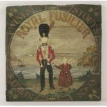 'Royal Fuslier Wines/Stouts/Ales/Spirits',an advertising board, printed with a fusilier with a
