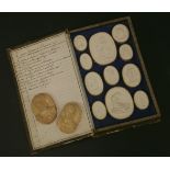Paoletti,late 18th/early 19th century, four bound volumes of plaster intaglios,together with two