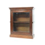 An early 20th century glazed mahogany display cabinet