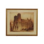 BrewerRHEIMS CATHEDRAL FROM THE NORTH WESTColoured etching, signed and inscribed in pencilimage 63 x