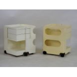 Two Joe Columbo boby plastic trolleys