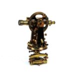 A lacquered brass theodolite, inscribed Norton & Gregory Ltd, London and Glasgow, in modern box