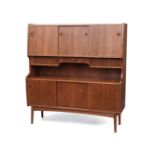 A Danish 1960s teak highboard