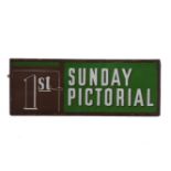 1st Sundry PictorialEnamel sign107cm x 38cm