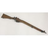 An Enfield MK4 bolt action rifle, with deactivation certificate, 111cm long