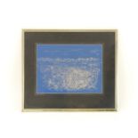 After John Piper,A landscape in blue, print