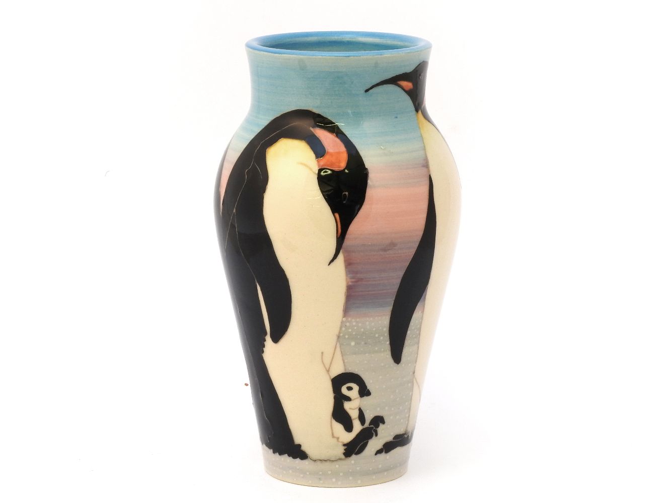 A Dennis Chinaworks pottery Emperor Penguin vase, designed by Sally Tuffin, no 268, 2004, 21cm high - Image 2 of 3