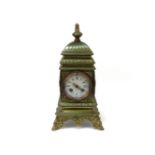 A French brass bracket clock