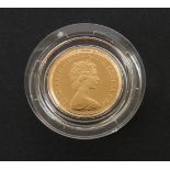 Great Britain, Elizabeth II (1952 - ), Proof Half Sovereign, 1980, complete with certificate and