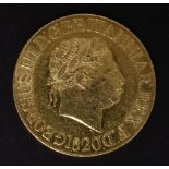 Great Britain, George III, Sovereign, 1820, Large date open 2, laur. head r., rev St George (S