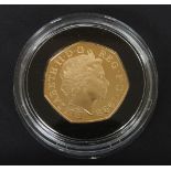 Great Britain, Elizabeth II (1952 - ), Gold Proof Fifty Pence Coin, 1998, minted to commemorate