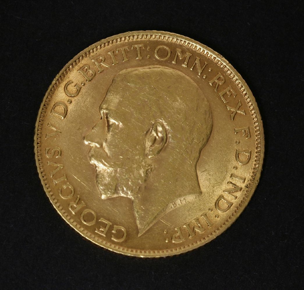 Great Britain, George V (1910-1936), Sovereign, 1914, rev. St George - Image 2 of 2