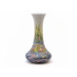 A Cobridge pottery Lilly pattern vase, 1998
