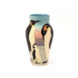 A Dennis Chinaworks pottery Emperor Penguin vase, designed by Sally Tuffin, no 268, 2004, 21cm high