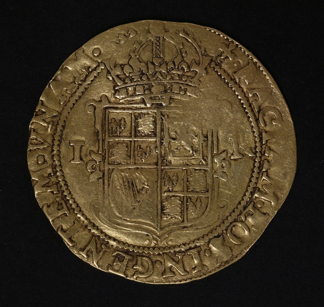 Great Britain, James I (1603 - 1625), second coinage, 1604-19, Unite, 9.92g, m.m. plain cross, fifth