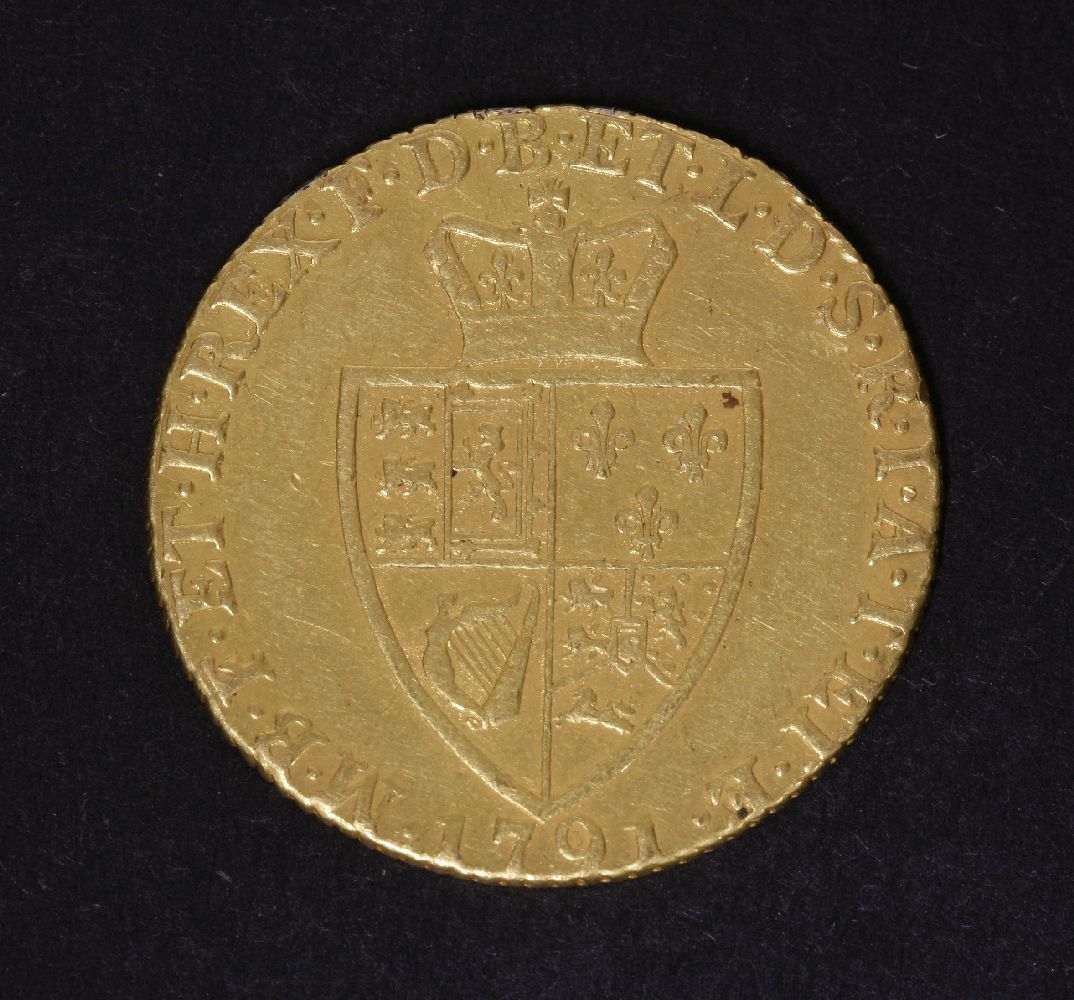 Great Britain, George III (1970-1820), Guinea, 1791, Laureate bust, rev. Crowned shield (S.3729) - Image 2 of 2