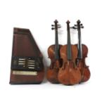 Three violins, and an autoharp (a/f)